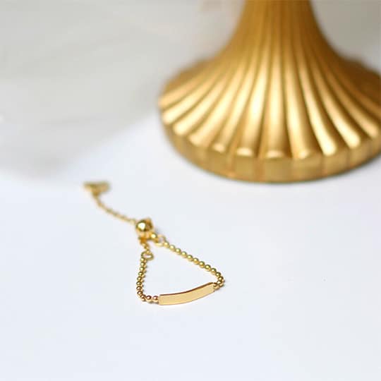 Beads gold ring