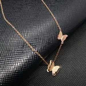 Butterfly-rose-gold-necklace
