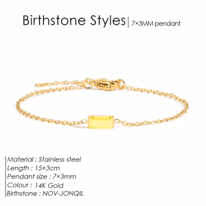 Jonqil Birthstone Bracelet