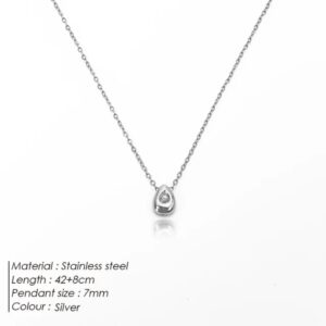 Silver Pebble Necklace