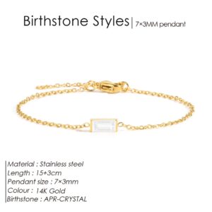 Crystal Birthstone Bracelet