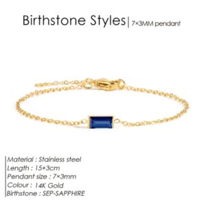Sapphire Birthstone Bracelet