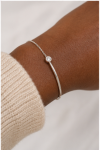 Silver Hoop Bracelet